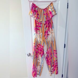 Colorful Off-Shoulder Jumpsuit